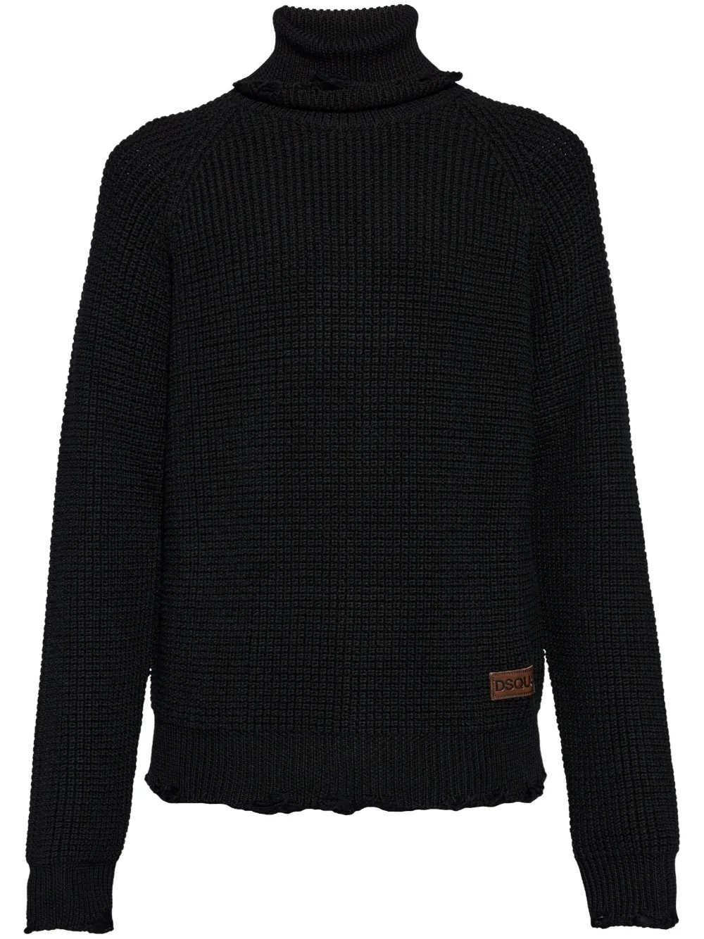 roll-neck knitted jumper