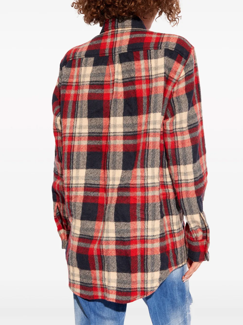 Disqued DSQUARED2 check virgin wool shirt Women