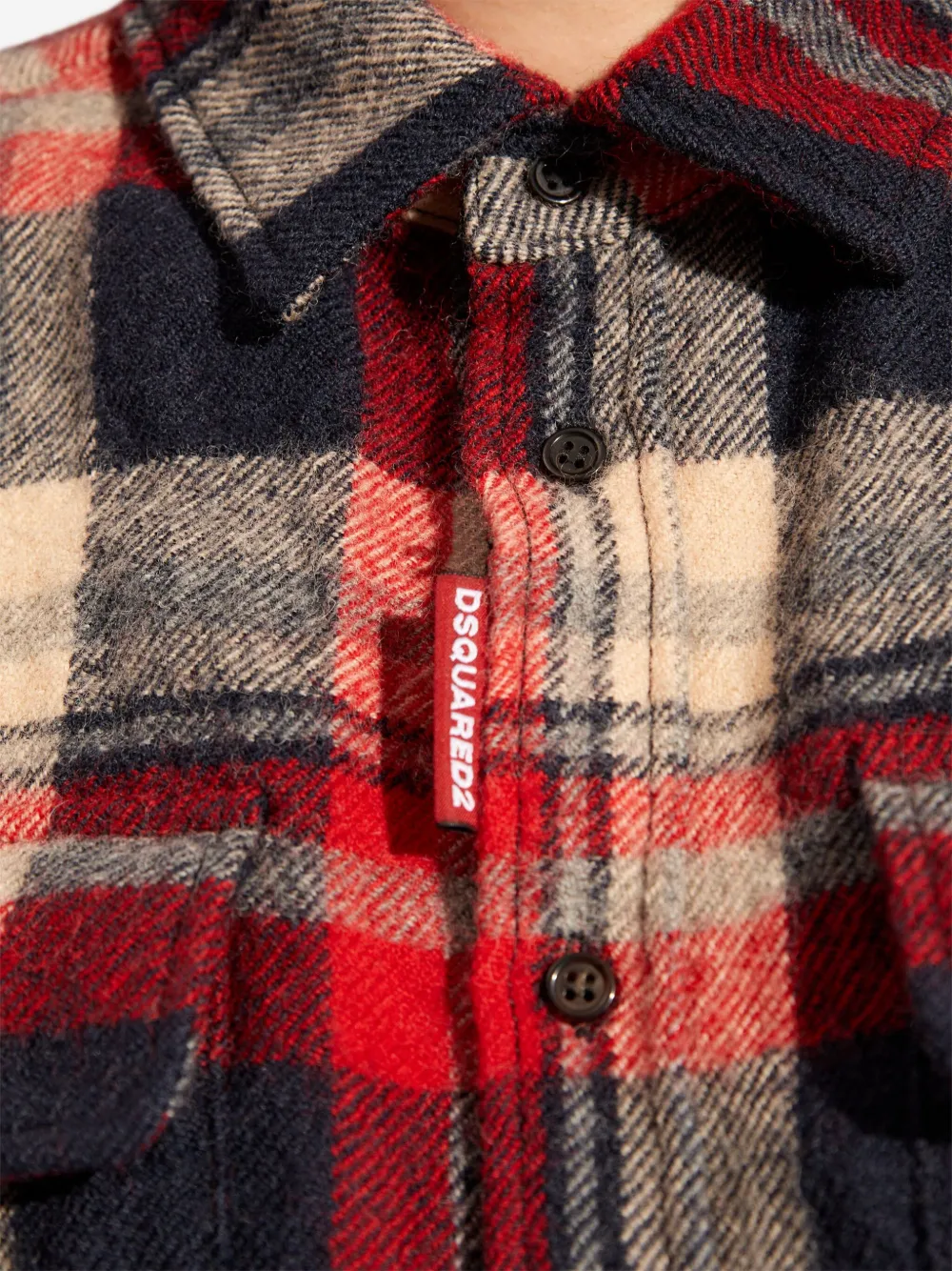 Disqued DSQUARED2 check virgin wool shirt Women