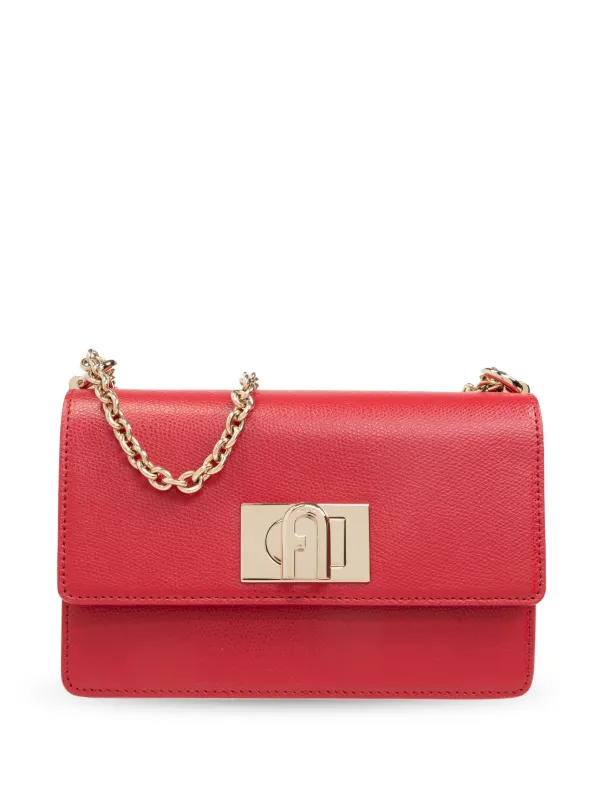 Furla Mini Ballerina Leather Crossbody Bag Red FARFETCH IE