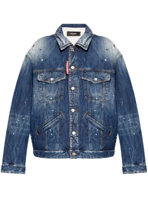 DSQUARED2 (ディースクエアード) ダメージ フルボタン デニム