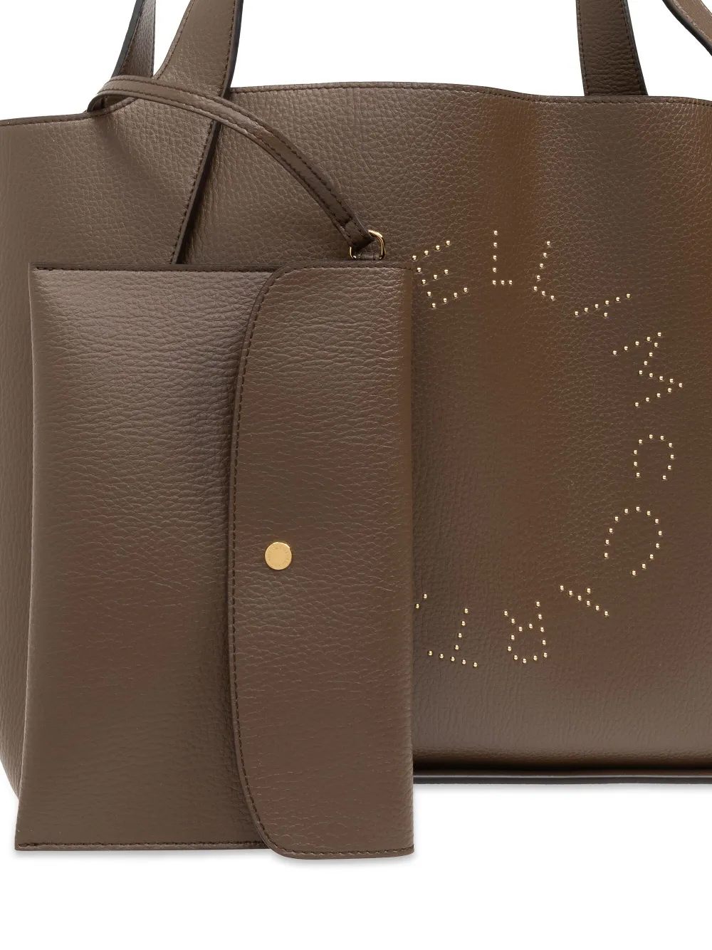 Cheap Stella McCartney logo-perforated faux-leather tote bag WOMEN