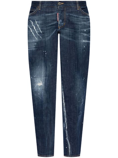 DSQUARED2 logo-patch cotton jeans Women