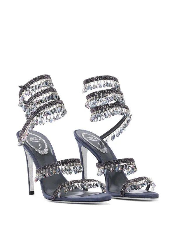René Caovilla Sandales Chandelier 105 Mm Gris FARFETCH FR