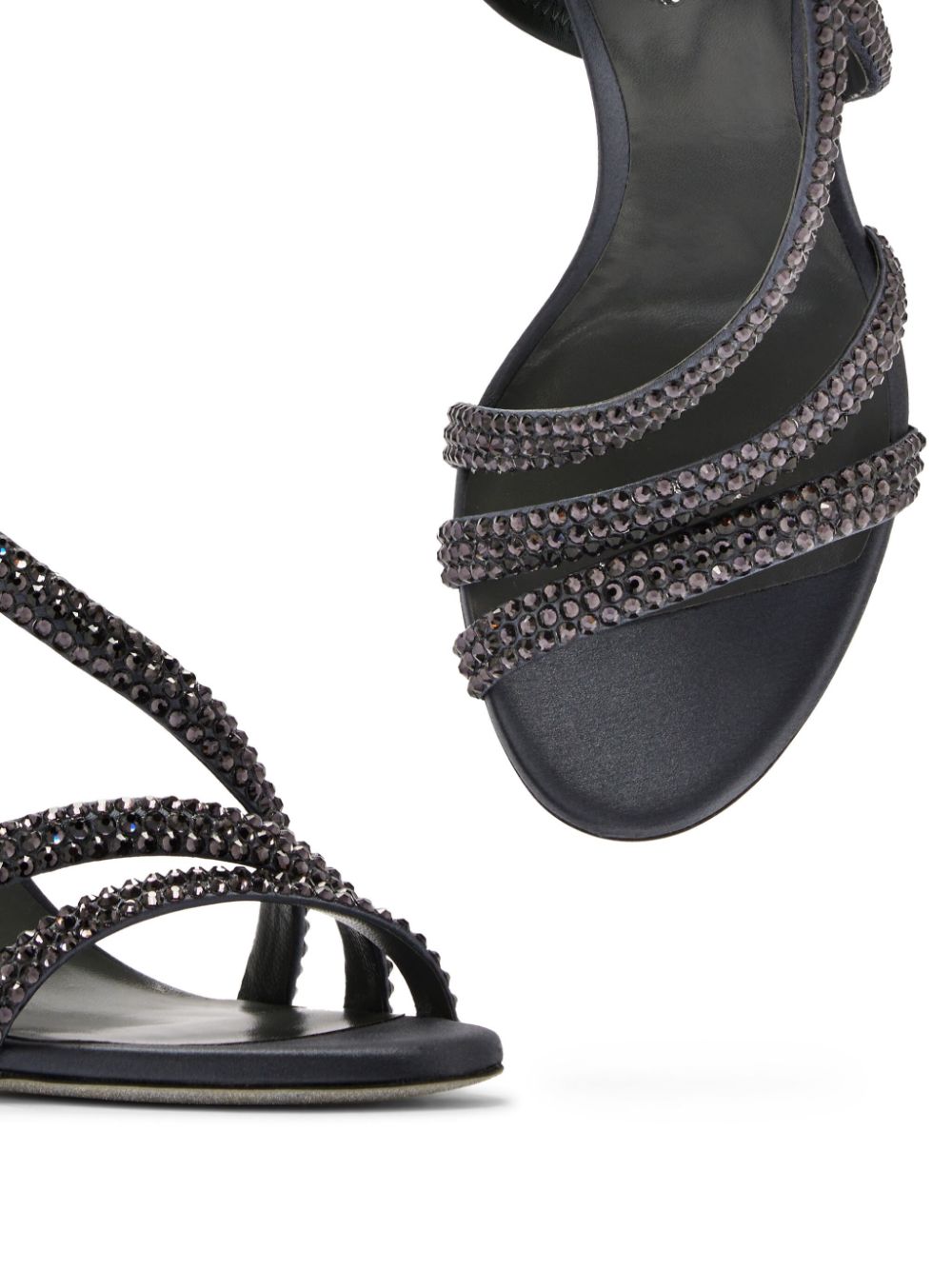 René Caovilla 105mm Lisa sandals Black