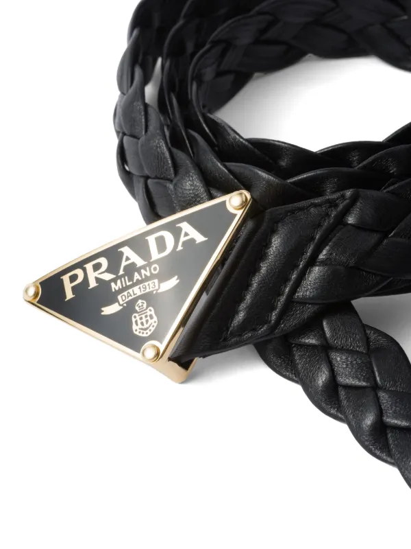 Prada メッシュレザーベルト | ブラック | FARFETCH JP
