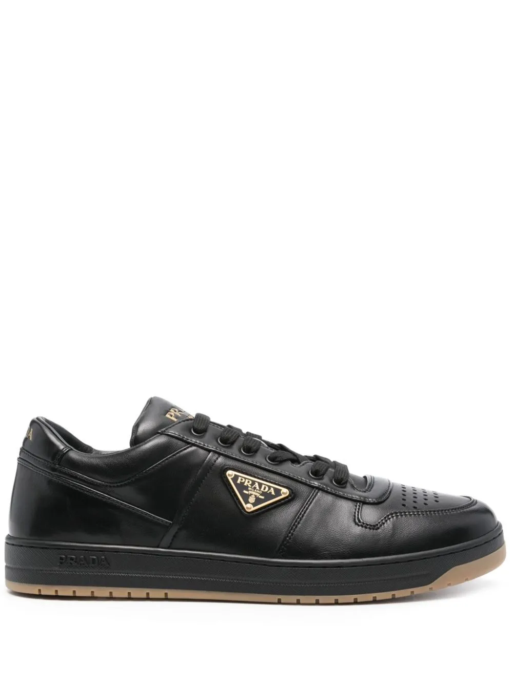 Prada Black Nappa Leather Downtown Sneakers