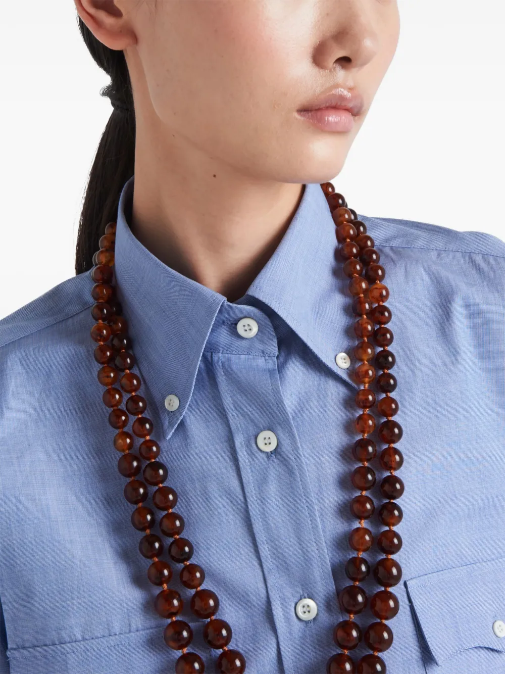 Prada Katoenen overhemd Blauw