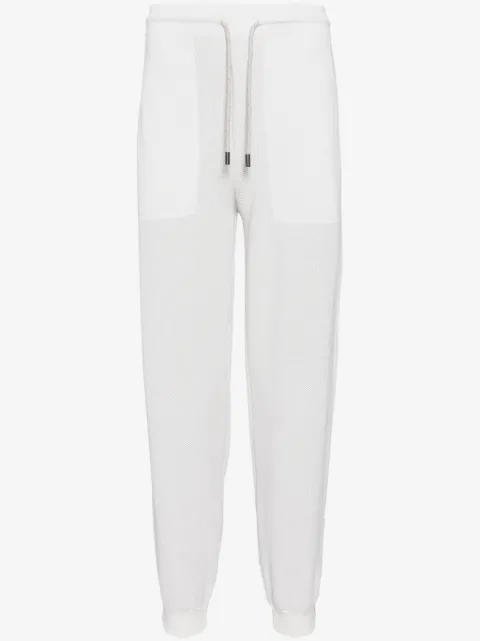 Sease honeycomb knit track pants