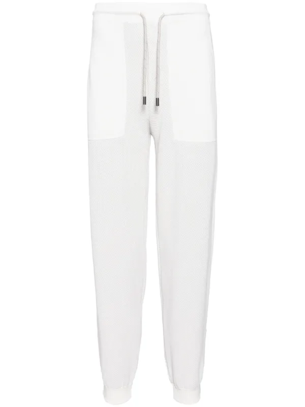 Sease Honeycomb Knit Track Pants in Grey