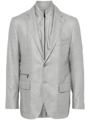 Corneliani シングルジャケット | グレー | FARFETCH JP