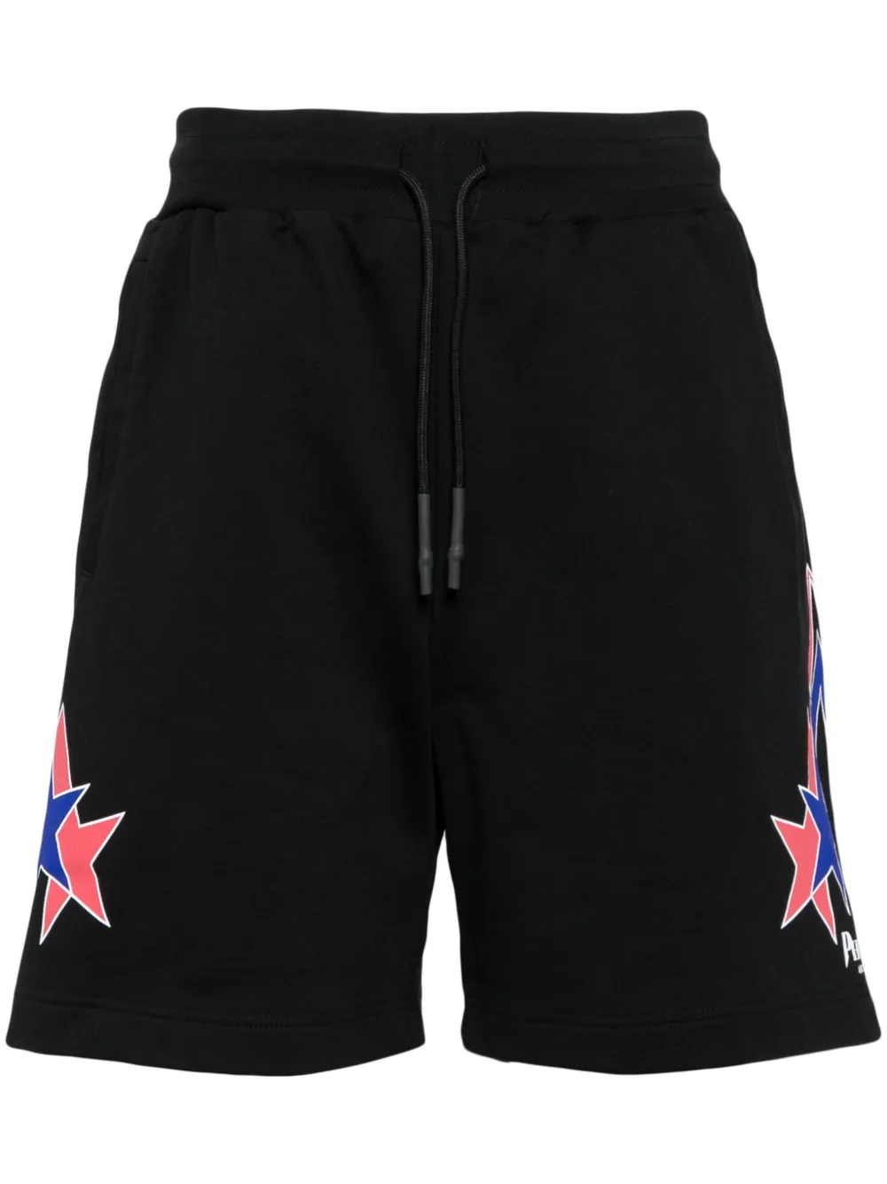 PHOBIA starry lightning print cotton shorts | Black | Image 1
