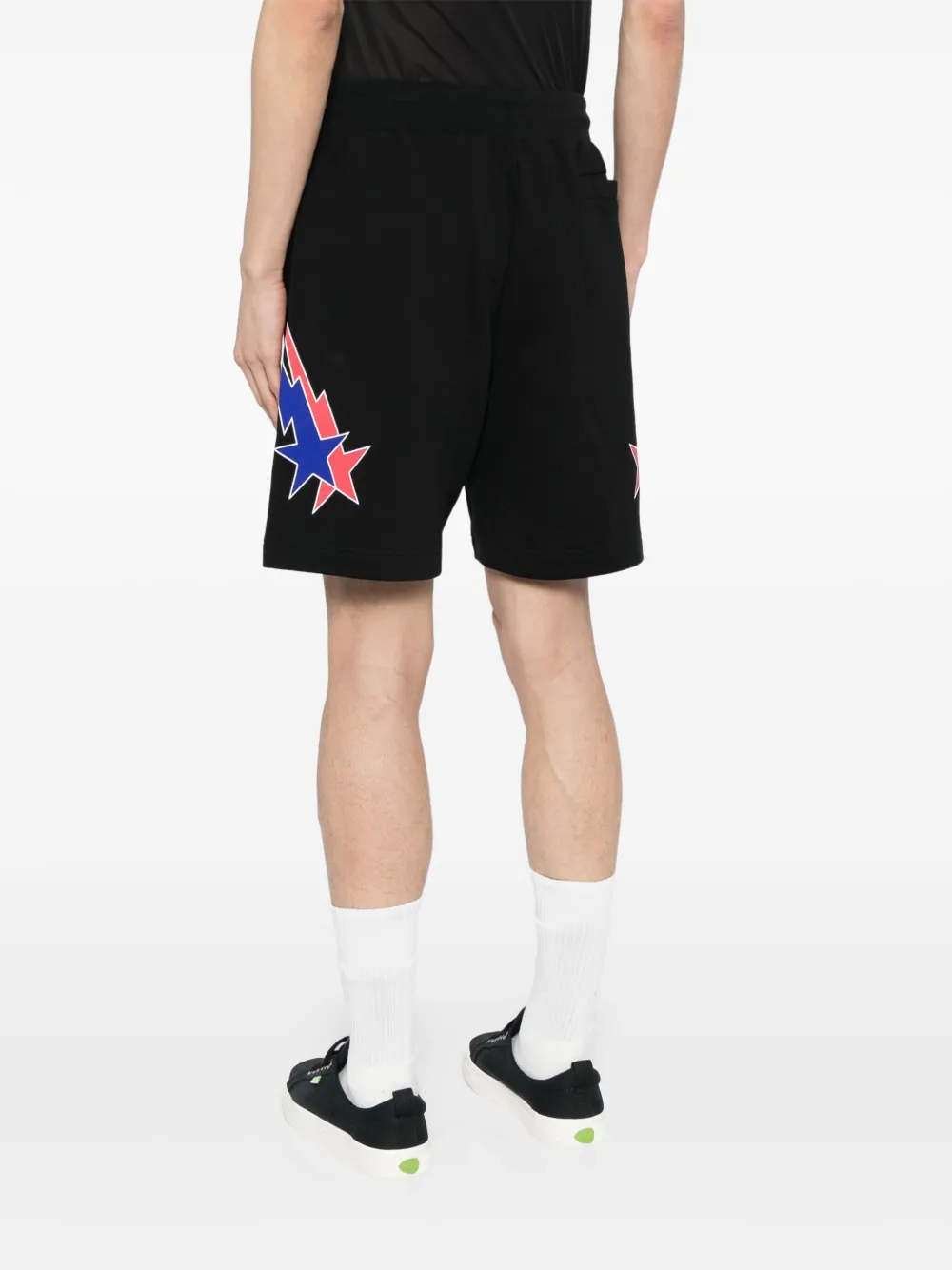 PHOBIA Shorts met bliksemflits Zwart