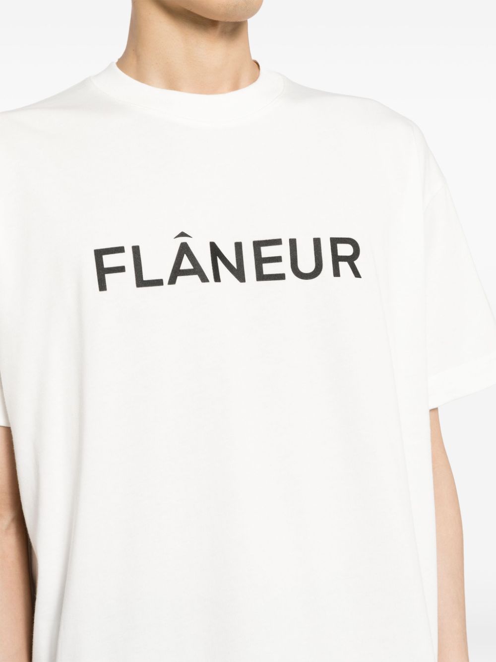 FLÂNEUR LOGO-PRINT COTTON T-SHIRT 