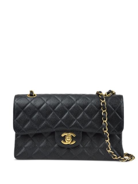 Affordable HOT SALE CHANEL 2002 small Double Flap shoulder bag Women