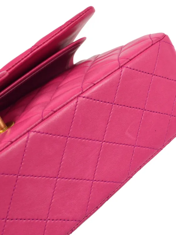 CHANEL Pre-Owned 2000s ダブルフラップ ショルダーバッグ M | ピンク