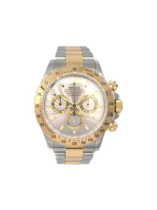 Rolex 2004 pre owned Daytona 38mm Silver FARFETCH BN