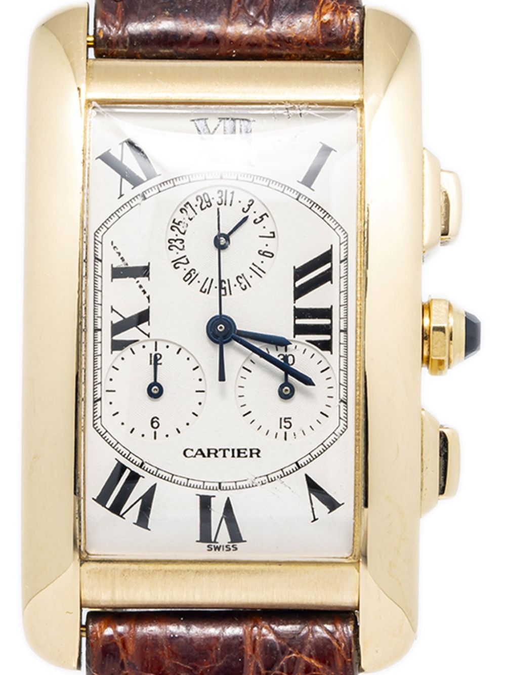 Cartier Pre-owned Tank Américaine horloge 45 mm - Wit