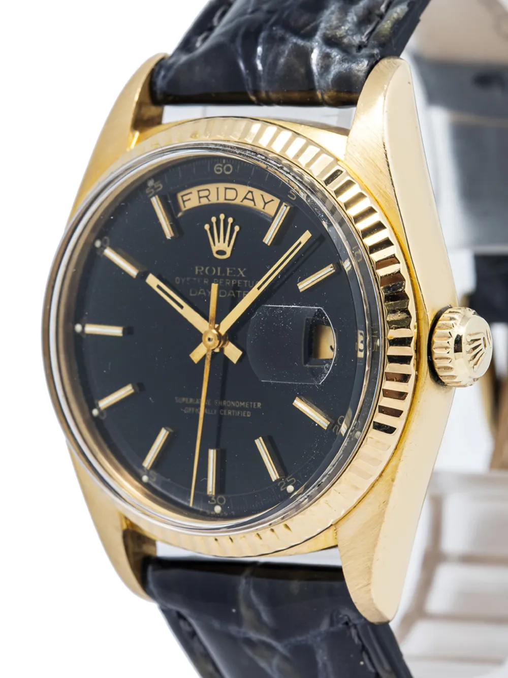 Pre-owned Rolex  Day-date 36mm In Black