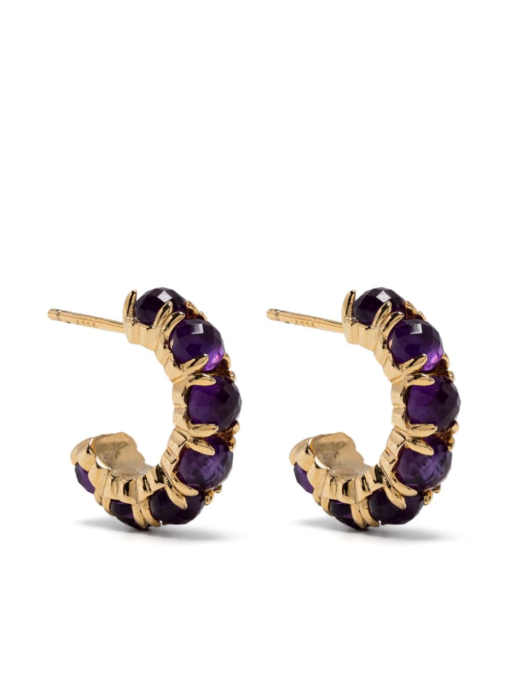 Stolen Girlfriends Club Halo Cluster-design Earrings In Purple