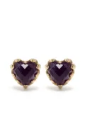 Stolen Girlfriends Club Love Claw amethyst earrings - Purple