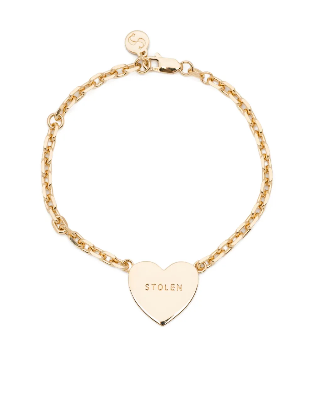 Stolen Girlfriends Club Warm Welcome Heart Bracelet In Gold