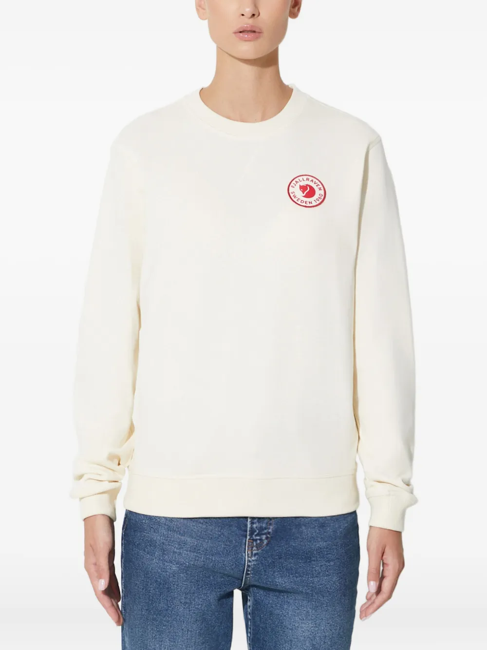 Fjällräven logo-patch sweatshirt | White | Image 1