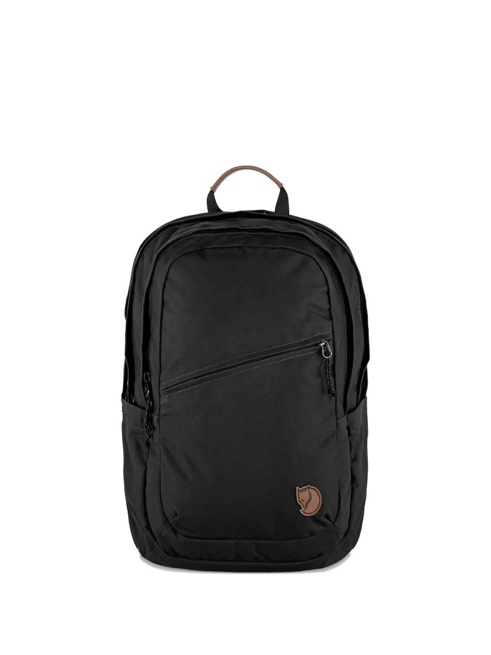 Fjällräven Räven zip logo backpack | Black | Image 1