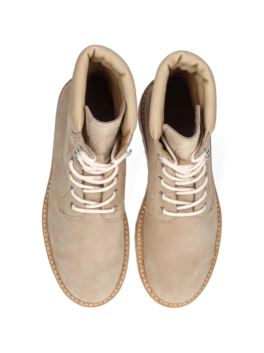 Fracap Explorer lace-up boots Beige