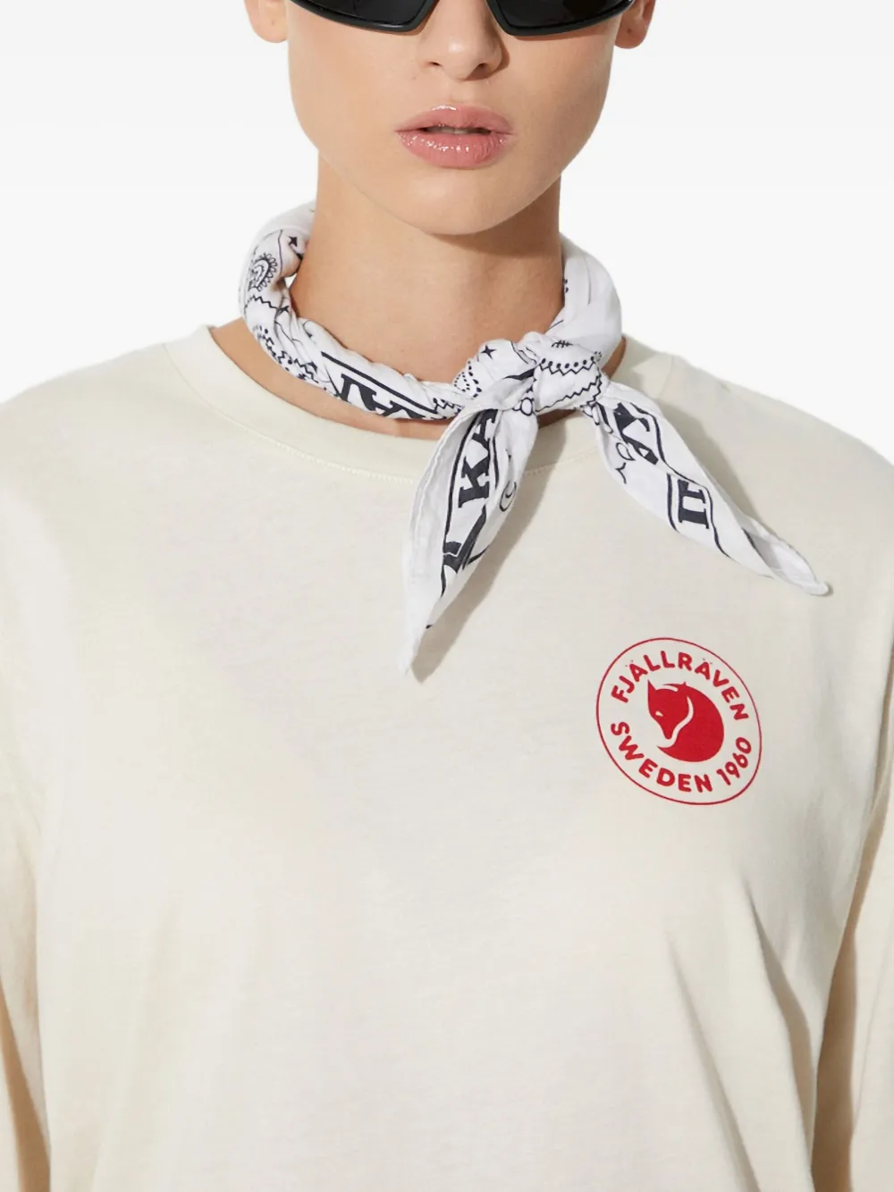 Fjall Raven Logo Long-sleeve T-shirt In White