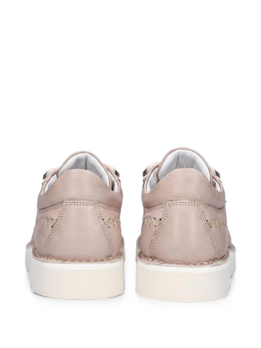 Fracap Magnifico lace-up leather sneakers Beige