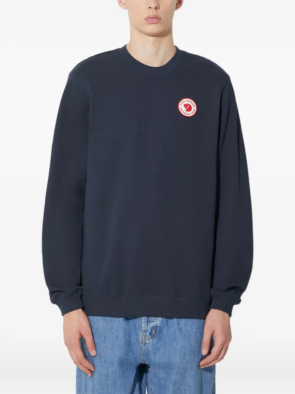 Fjällräven logo-patch crew-neck sweatshirt | Blue | Image 1