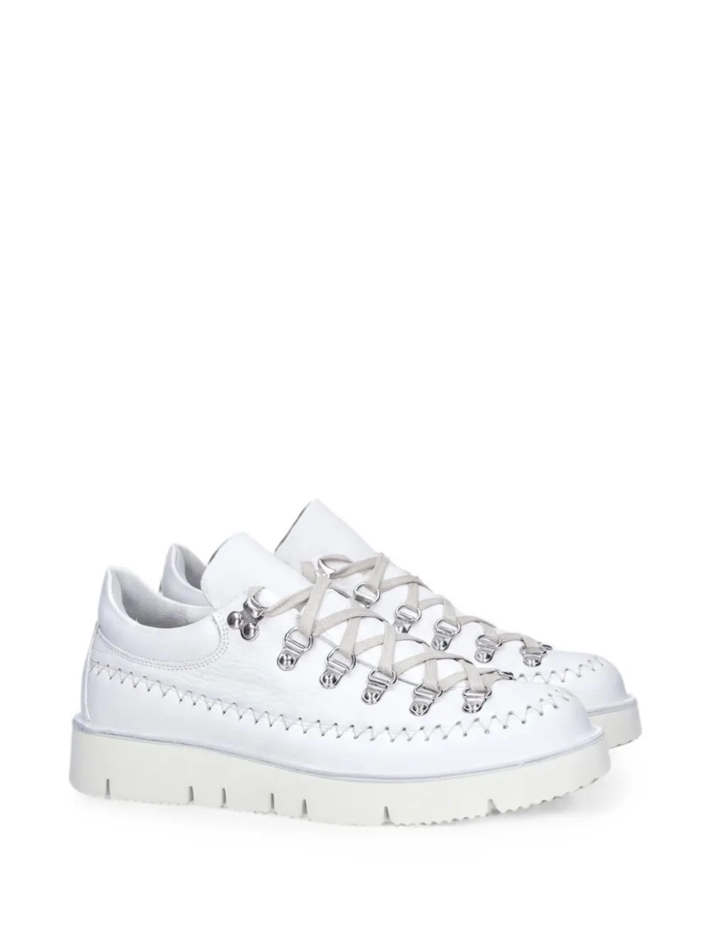 Fracap Magnifico lace-up leather sneakers Wit