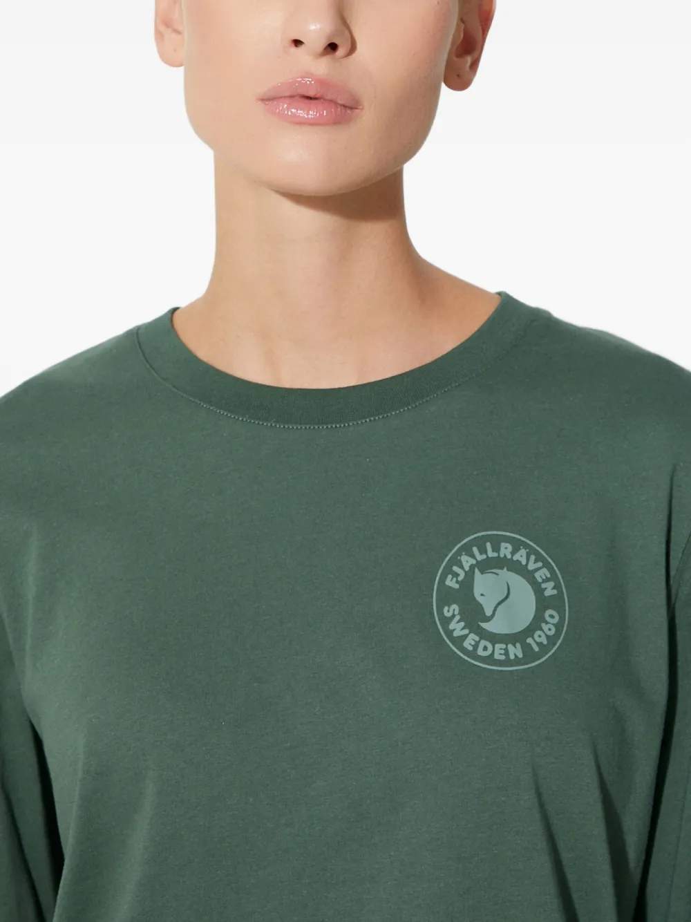 Fjall Raven Logo Long-sleeve T-shirt In Green