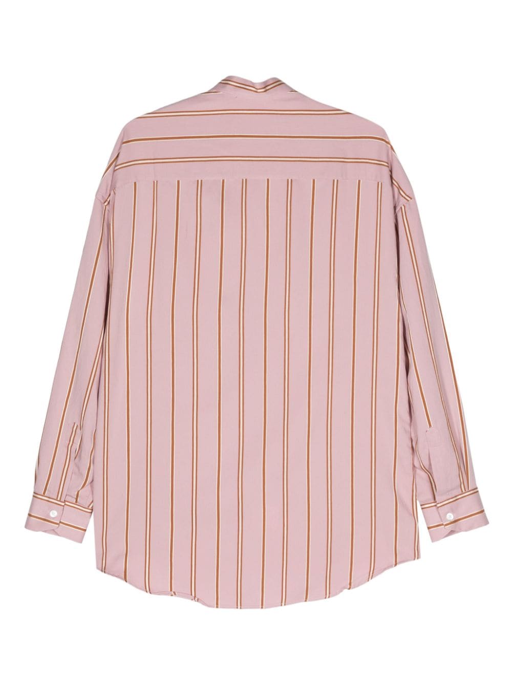 Costumein halo-stripe twill shirt - Roze