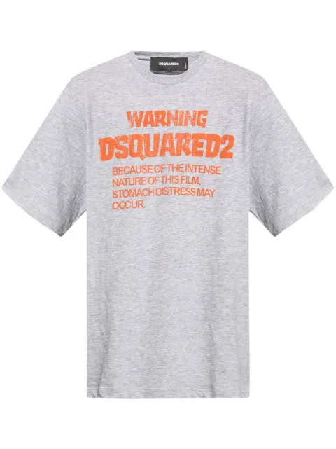 DSQUARED2 playera con eslogan estampado