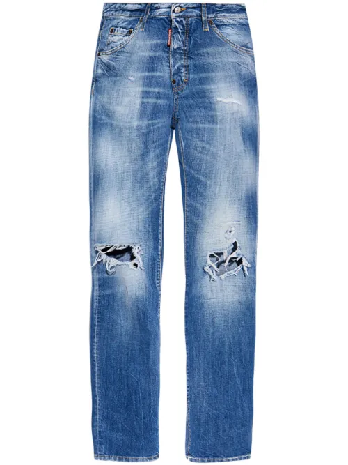 Jean droit Cool Guy à effet usé - DSQUARED2 - Modalova
