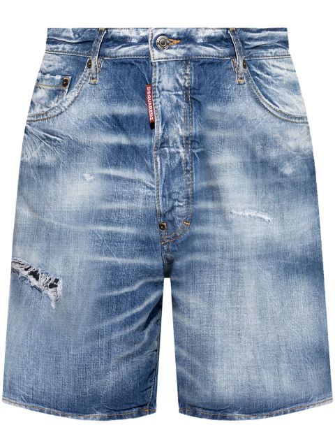 Dsquared2 short en jean à étiquette logo