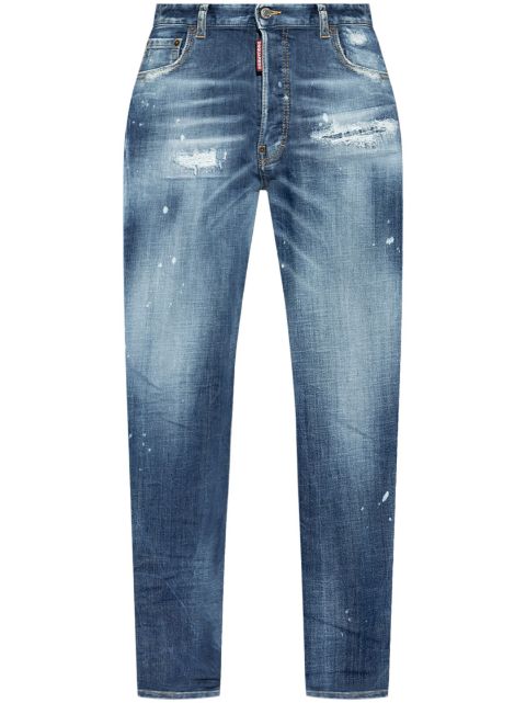 DSQUARED2 logo-patch cotton jeans Women