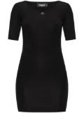 DSQUARED2 logo-plaque mini dress - Black
