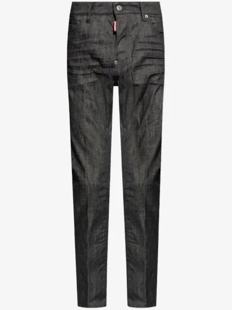 DSQUARED2 logo-patch cotton jeans