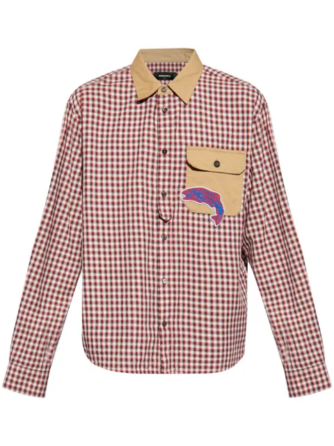 DSQUARED2 plaid-check pattern cotton shirt