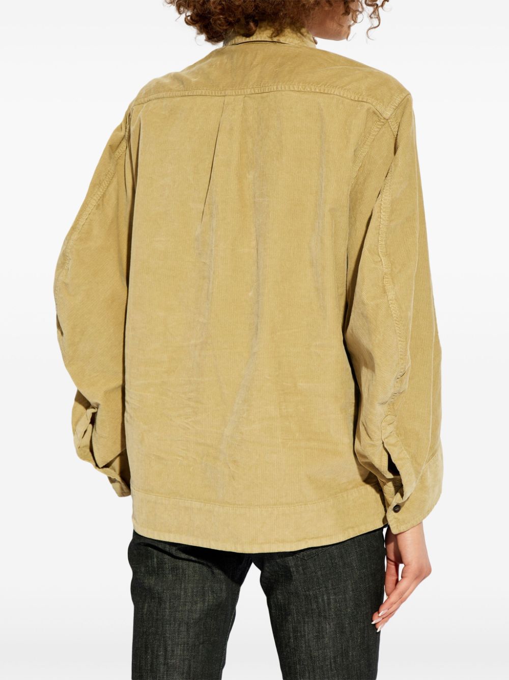 Shop Dsquared2 Corduroy Button-up Shirt In Neutrals