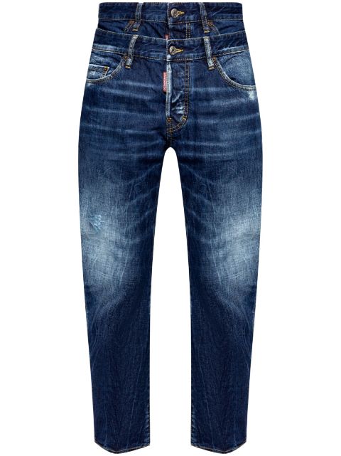 DSQUARED2 layered-effect cotton jeans Men