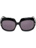 TOM FORD Eyewear FT1155 oversize-frame sunglasses - Black
