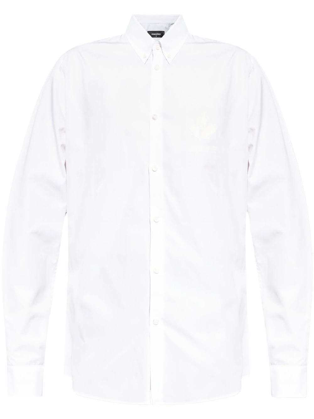 Dsquared2 Appliqué-logo Cotton Shirt In White