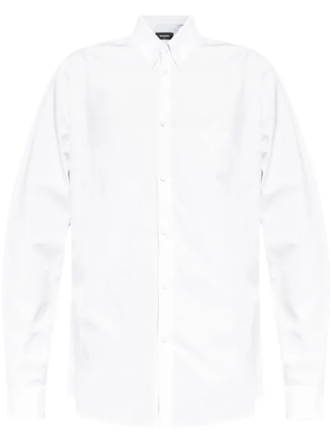 Dsquared2 appliqué-logo cotton shirt