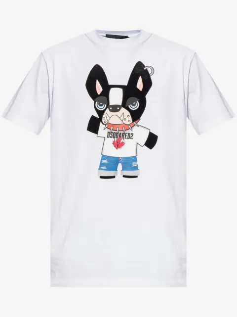 DSQUARED2 t-shirt en coton à imprimé graphique