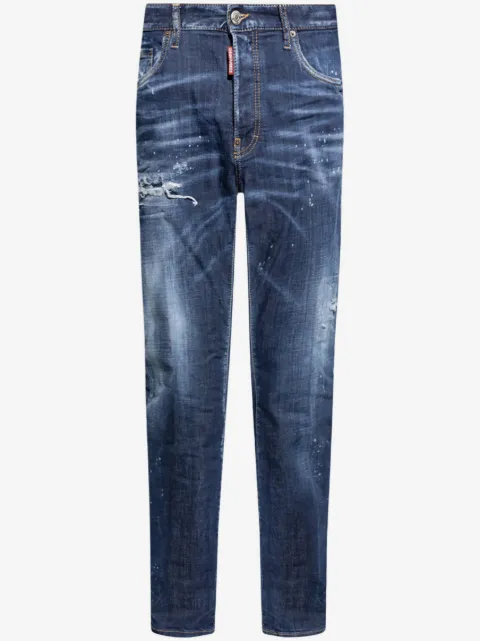 DSQUARED2 distressed straight-leg jeans