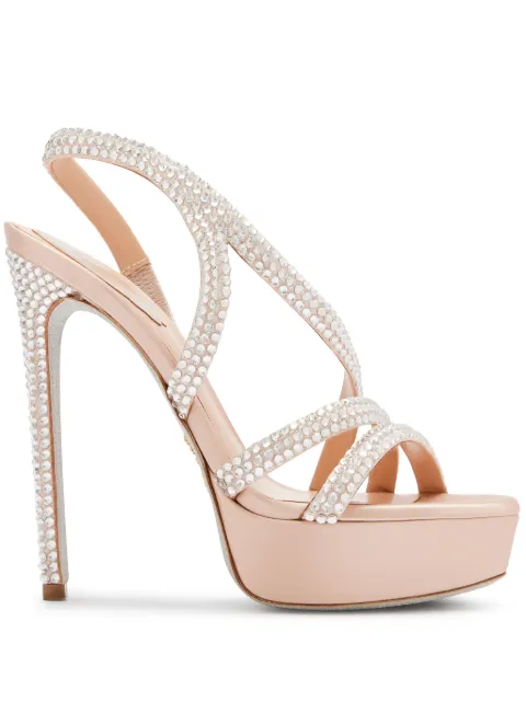 René Caovilla Lisa 130mm platform sandals